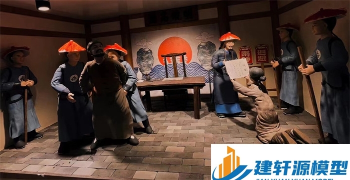 钟山陈规除恶绅微缩场景