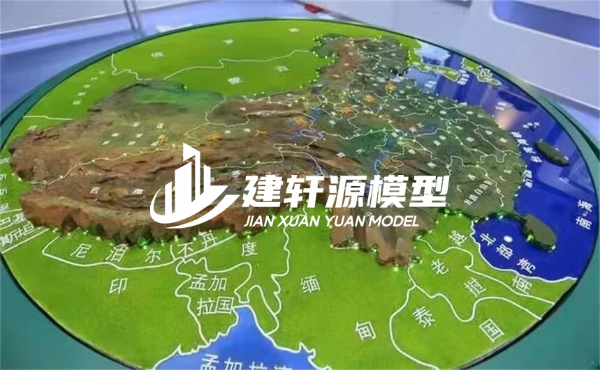 钟山地形模型制作